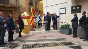 El president de la Diputació, Josep Poblet, va inaugurar les actuacions realitzades a Figuerola del Camp.
