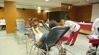 Imatge d&#039;arxiu d&#039;una campanya de donació de sang a l&#039;Hospital de Santa Tecla de Tarragona
