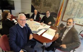 L&#039;alcalde de Salou, Pere Granados, va mantenir, aquest dijous a Barcelona, una trobada amb representants de Territori