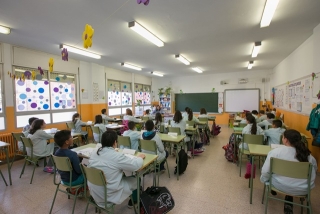 Imatge d&#039;arxiu d&#039;una aula d&#039;una escola de Vila-seca