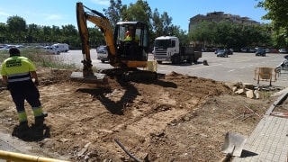 L’empresa municipal APARCAM va començar els treballs de construcció de la nova rampa d’accés de vehicles pel carrer Tramuntana
