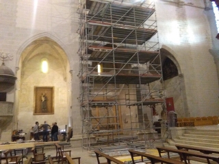 Aquest dimecres ha començat la fase final de la construcció de l&#039;orgue de Valls, amb una bastida de 14 metres d&#039;alçada