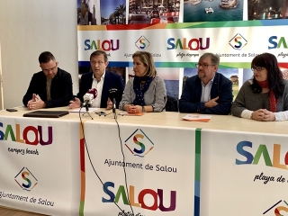 El grup municipal de Cs Salou ha comparegut avui amb l’advocat i portaveu de l’agrupació, Pere Lluís Huguet. 