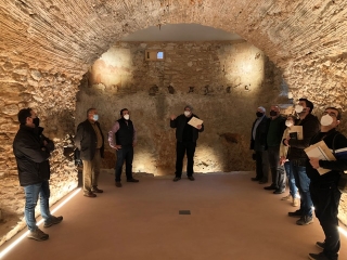 Visita recent a l&#039;interior del Castell de Rodonyà, després de finalitzar les obres de rehabilitació