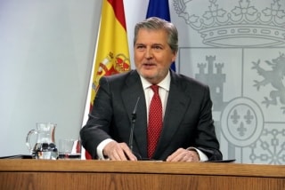 El portaveu del govern espanyol, Íñigo Méndez de Vigo, a la roda de premsa posterior al Consell de Ministres de divendres passat