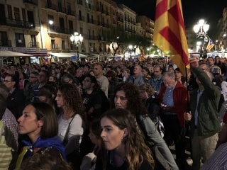 La plaça de la Font de Tarragona es va tornar a omplir ahir per protestar contra l&#039;empresonament dels consellers del Govern i dels Jordi&#039;s