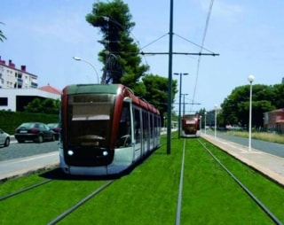 Recreació virtual del tramvia