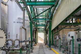 Imatge de l&#039;interior de la nova planta de tractament d’aigües situada als terrenys de l&#039;àrea química del complex industrial de Repsol a Tarragona