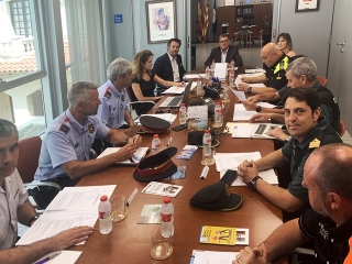 Imatge de la reunió de la Junta Local de Seguretat celebrada dimarts passat a l&#039;Ajuntament de Roda de Berà