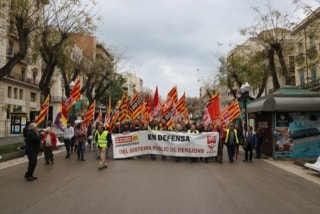 Imatge d&#039;arxiu d&#039;una manifestació de Marea Pensionista Tarragona
