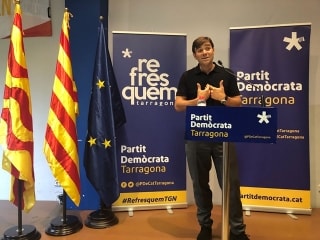 El portaveu del grup municipal del PDeCAT de Tarragona, Dídac Nadal, el dia que va ser elegit alcadable per al 2019